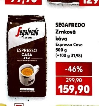 Segafredo Zrnková káva