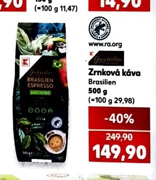 K-Classic Zrnková káva