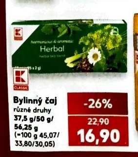 K-Classic Bylinný čaj