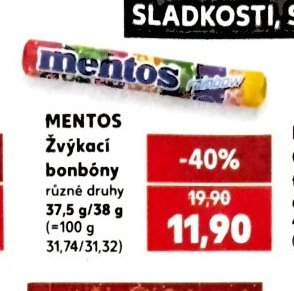 MENTOS Žvýkací bonbóny