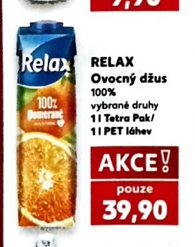 RELAX Ovocný džus 100%