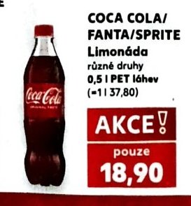 COCA COLA/FANTA/SPRITE Limonáda