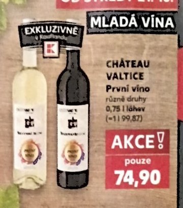 Château Valtice První víno