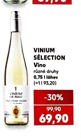 VINIUM SÉLECTION Víno