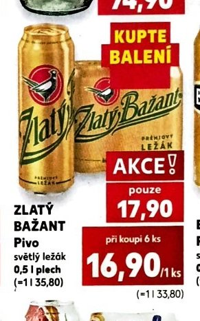 ZLATÝ BAŽANT Pivo