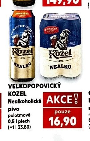 VELKOPOPOVICKÝ KOZEL Nealkoholické pivo