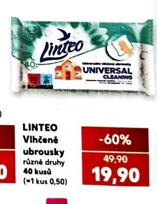 LINTEO Vlhčené ubrousky