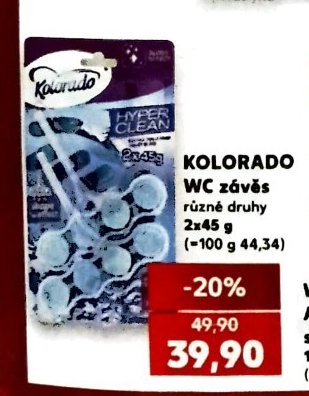 KOLORADO WC závěs