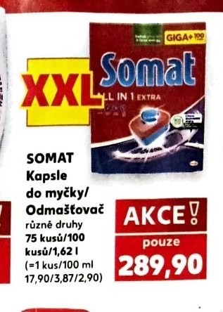 SOMAT Kapsle do myčky/Odmašťovač
