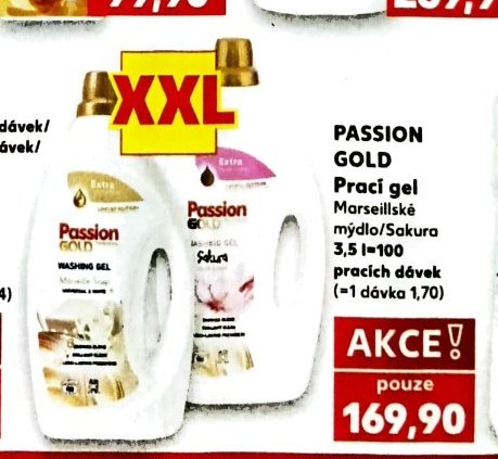 PASSION GOLD Prací gel
