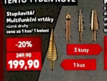 Stupňovité/Multifunkční vrtáky