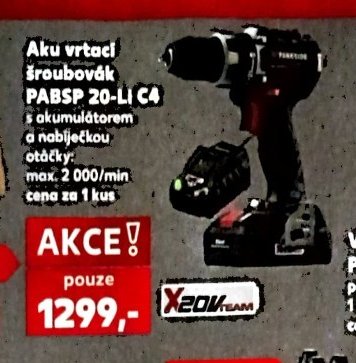 Aku vrtací šroubovák PABSP 20-LI C4