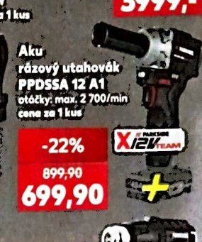 Aku rázový utahovák PPDSSA 12 A1