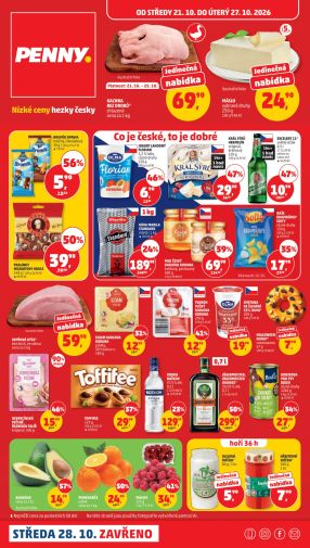 aktuální leták Penny Market 21.10.2026-27.10.2026