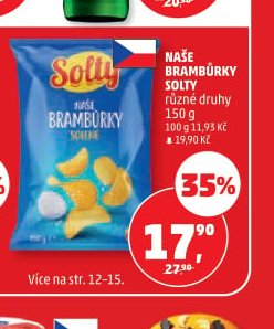 Naše brambůrky Solty - Penny Market aktualniletaky.eu