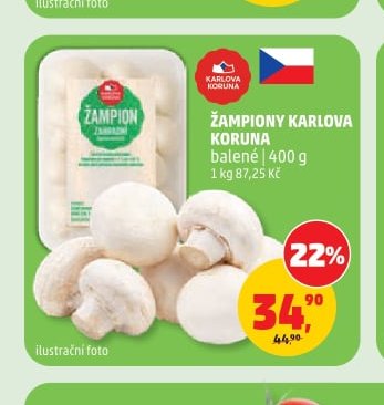 Žampiony Karlova Koruna