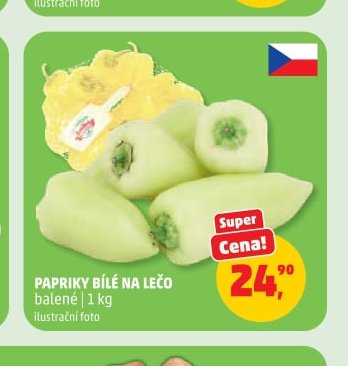 Papriky bílé na lečo