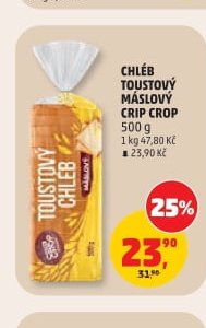 CHLÉB TOUSTOVÝ MÁSLOVÝ CRIP CROP
