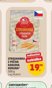 STROUHANKA Z PEČIVA KARLOVA KORUNA