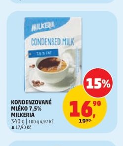 KONDENZOVANÉ MLÉKO 7,5% MILKERIA