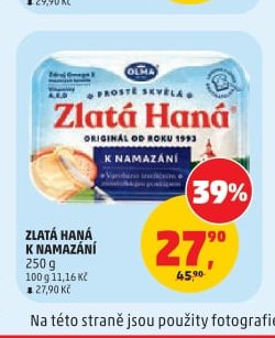 ZLATÁ HANÁ K NAMAZÁNÍ