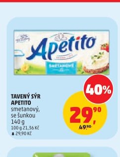 Tavený sýr Apetito