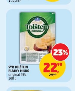 Sýr Tolštejn plátky Milko