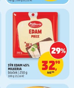 Sýr Edam 45% Milkeria