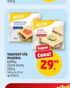 Toastový sýr Milkeria
