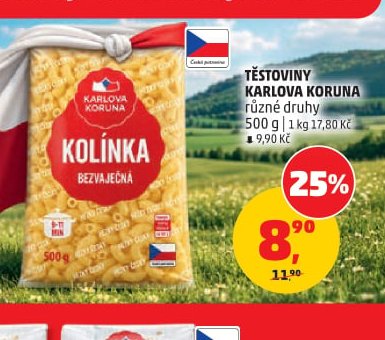 TĚSTOVINY KARLOVA KORUNA