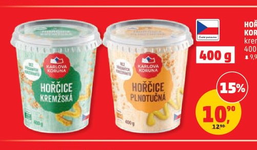 HOŘČICE KARLOVA KORUNA