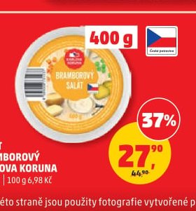 SALÁT BRAMBOROVÝ KARLOVA KORUNA
