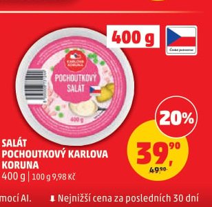 SALÁT POCHOUTKOVÝ KARLOVA KORUNA