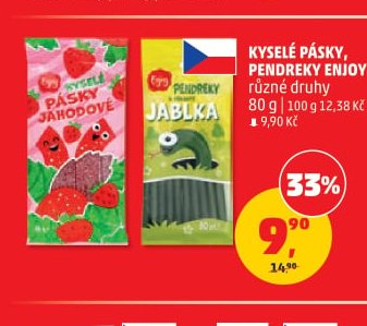 Kyselé pásky, pendreky Enjoy