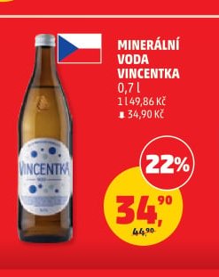 Minerální voda Vincentka