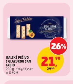 ITALSKÉ PEČIVO S GLAZUROU SAN FABIO 200 g