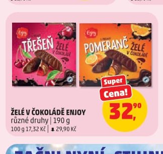 ŽELÉ V ČOKOLÁDĚ ENJOY různé druhy 190 g