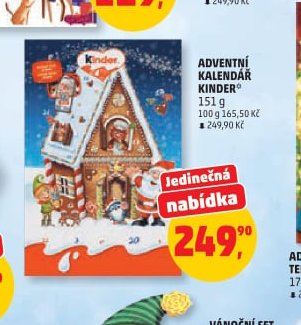 ADVENTNÍ KALENDÁŘ KINDER 151 g