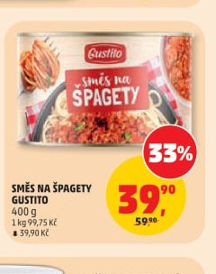 Směs na špagety Gustito