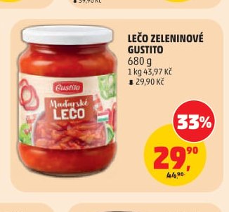 Lečo zeleninové Gustito