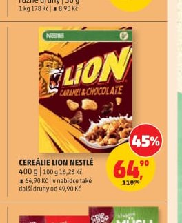 Cereálie Lion Nestlé