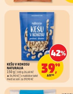 KEŠU V KOKOSU NATURALIA 150 g