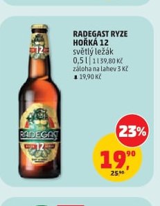 Radegast Ryze Hořká 12 0,5 l