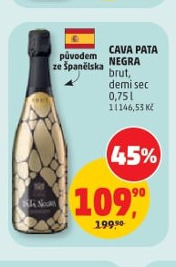 Cava Pata Negra brut, demi sec
