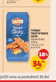 TYČINKY TWIST'N'SNACK SALTO
