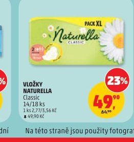 Vložky Naturella