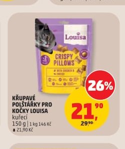 Křupavé polštářky pro kočky Louisa 150 g