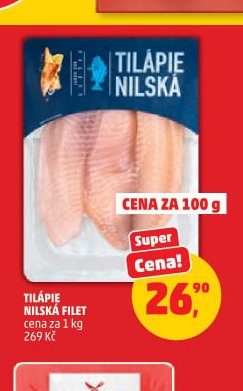 Tilápie nilská filet