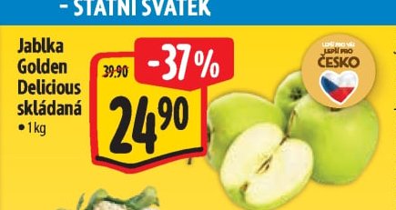 Jablka Golden Delicious