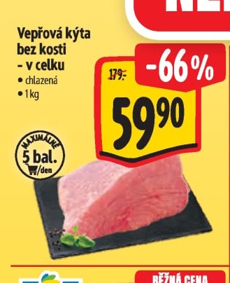 Vepřová kýta bez kosti - v celku